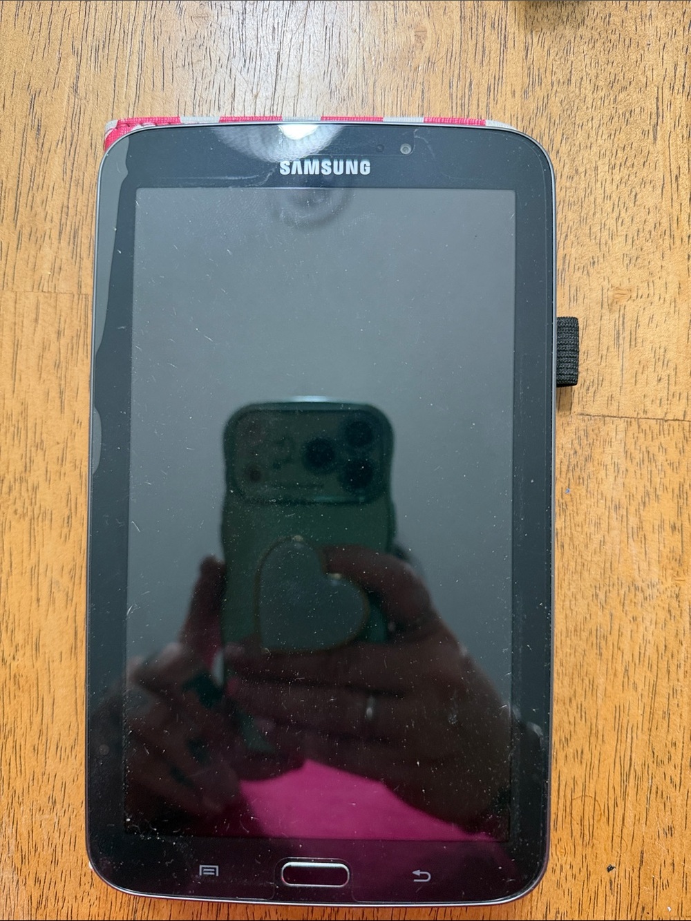 Samsung Galaxy 3 Tablet with Pink Case